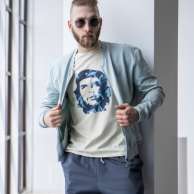 футболка мужская с принтом "Che Guevara/blue"