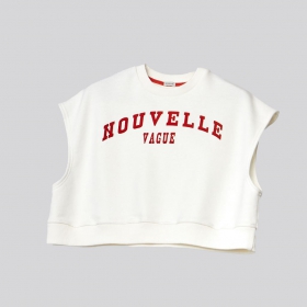 футболка-безрукавка з надписом "Nouvelle voque"