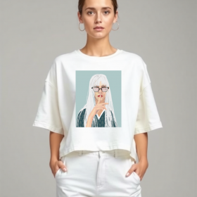 жіноча молочна футболка "Ameli"