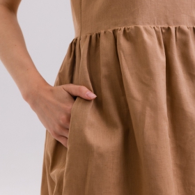 льняна сукня-вишиванка "Almond"