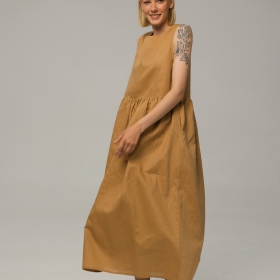 льняное платье "Almond"