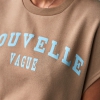 футболка-безрукавка з надписом "Cappuccino/nouvelle"