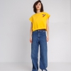 футболка-безрукавка з вишивкою "Yellow hummingbird"