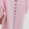 футболка оверсайз "Unsurpassed/pink" у рожевому кольорі 