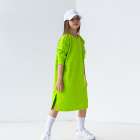 платье детское длинное "Ultra green"