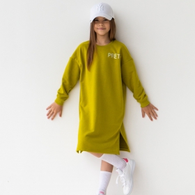 платье детское длинное "Lime"